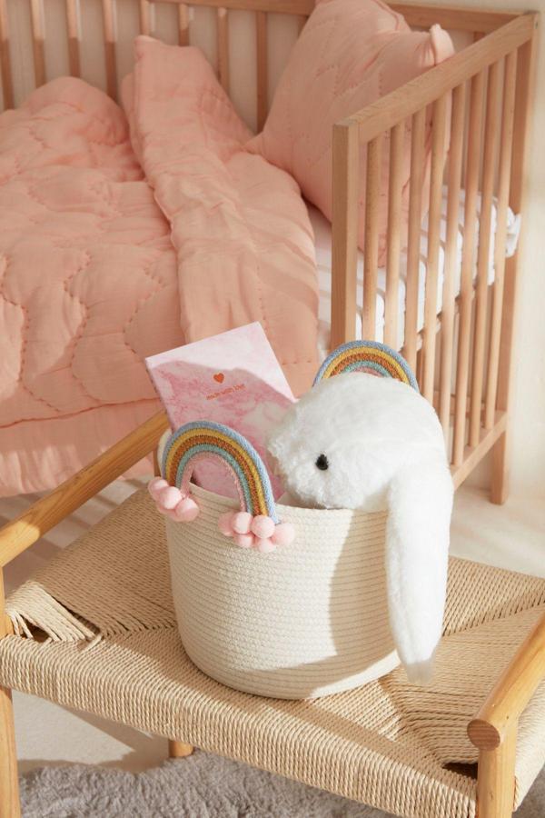 Karaca Home Bebek Rainbow Kulplu Organizer Beyaz - Image 1
