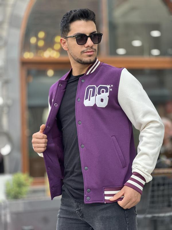 Miron Erkek 08 Kolej Ceket Regular Fit-Mor- 2311 - Image 1