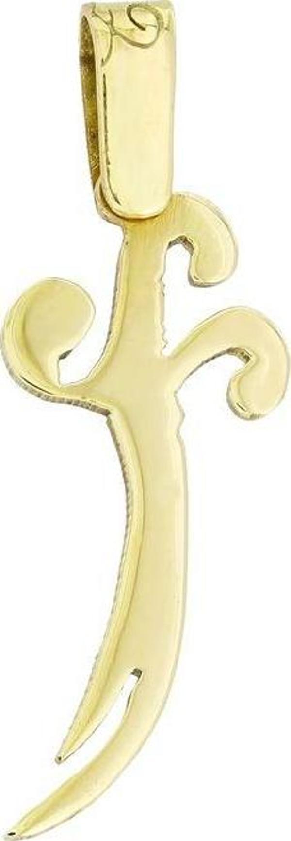 Altın Zülfikar Kolye Ucu - Image 1