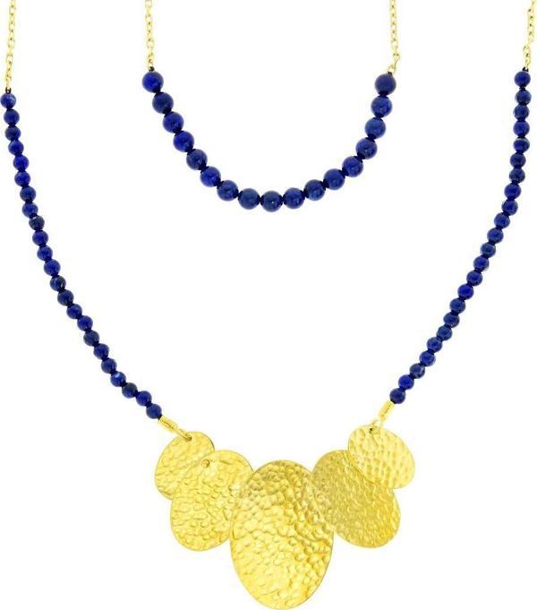 Özel Tasarım Lapis Lazuli Taşlı Kolye - Image 1