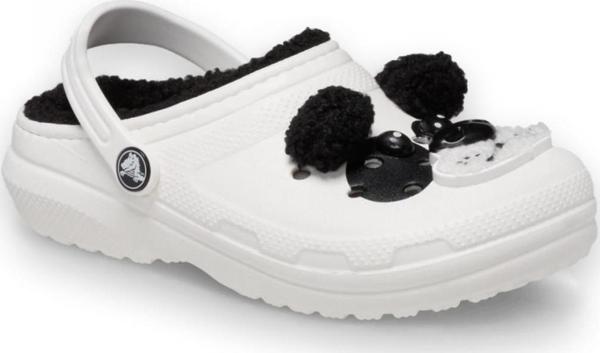 Crocs 210400 Classic Lined Iam Pandabearcgk Beyaz-Siyah Kız Çocuk Terlik - Image 1
