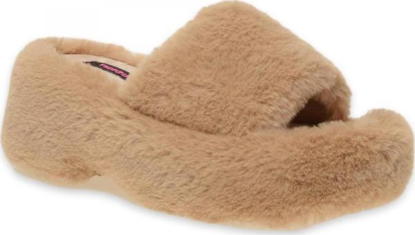Twigy Ee0155 Lili Platform Ev Terliği Kahverengi Kadın Terlik - Image 1