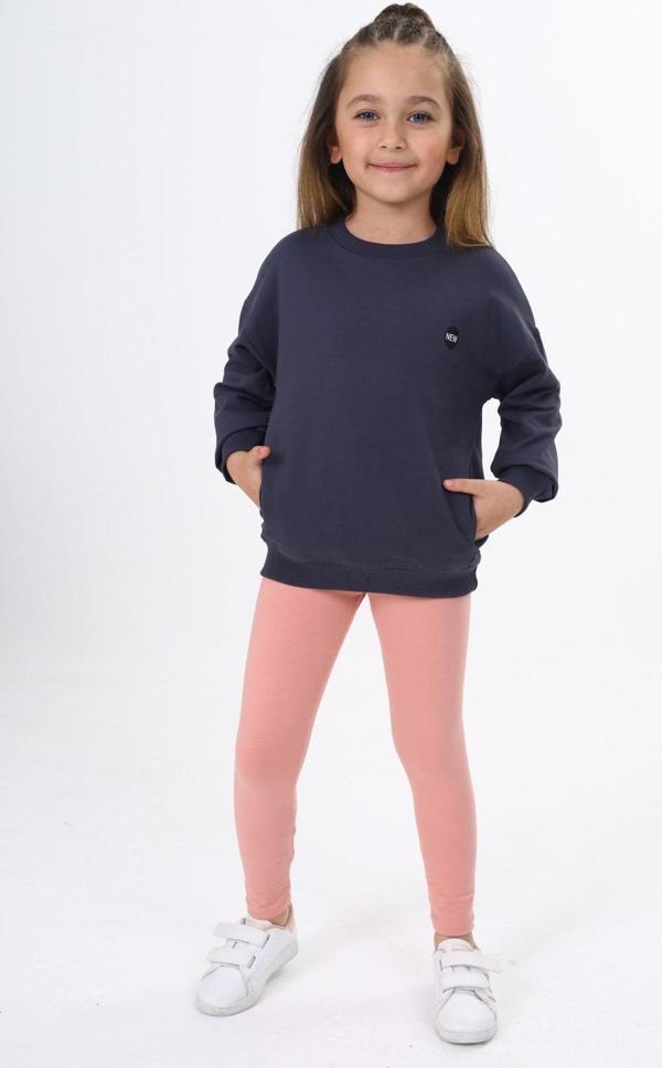 Toontoy Kız Çocuk Baskılı Taytlı Takım - Image 1