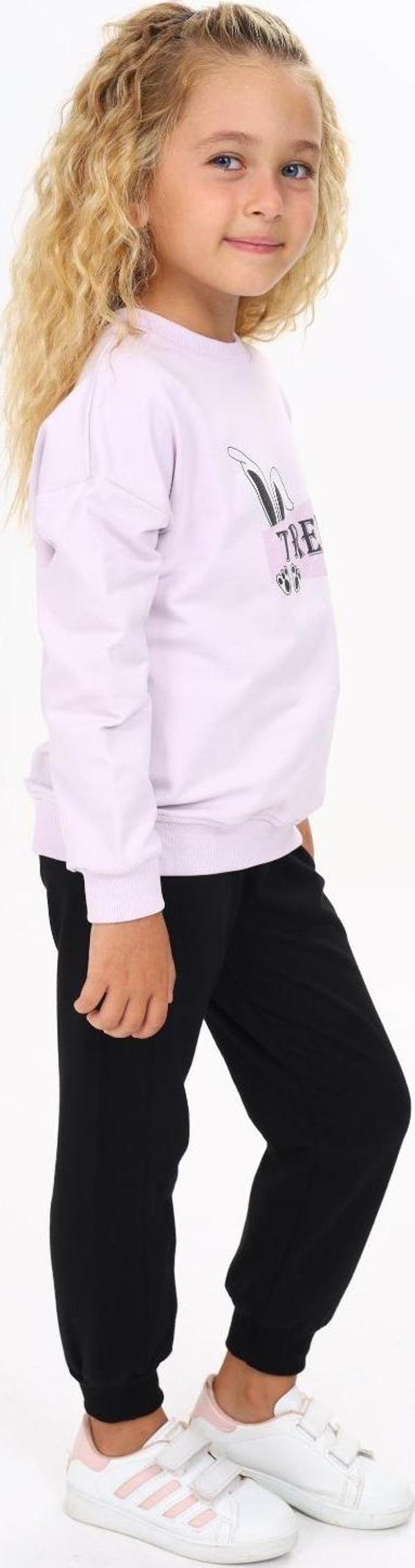 Toontoy Kız Çocuk Trend Baskılı Eşofman Takım - Image 1