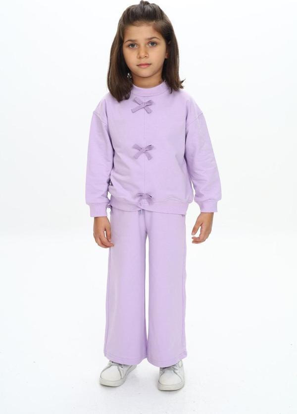Toontoy Kız Çocuk Fiyonk Detaylı Takım - Image 1