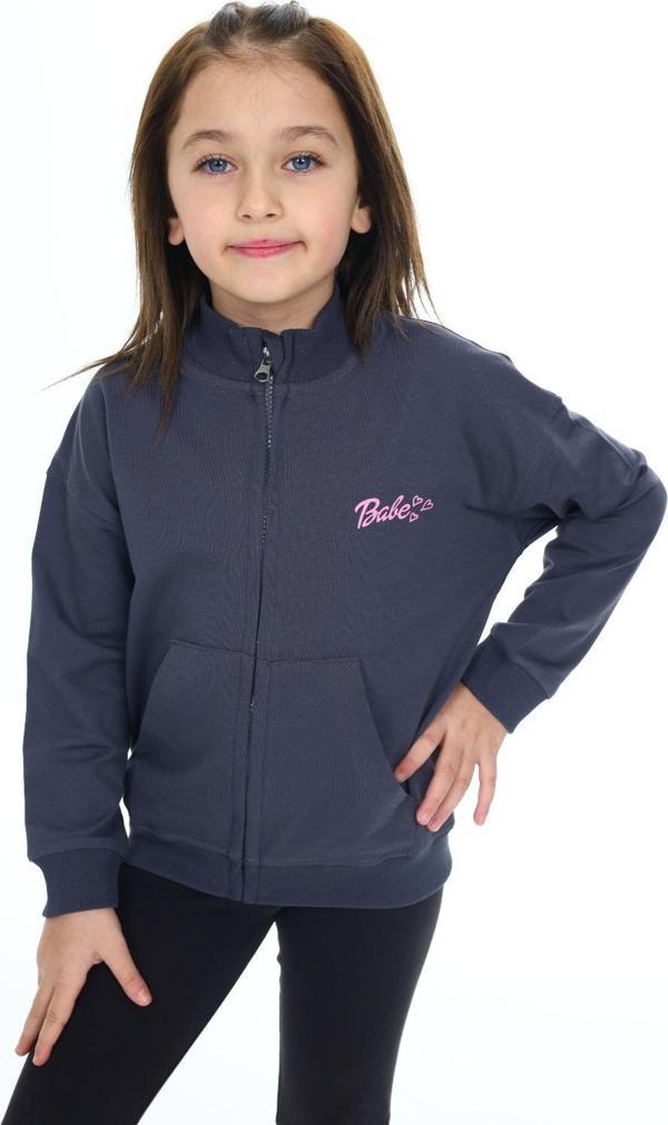 Toontoy Kız Çocuk Baskılı Hırka - Image 1