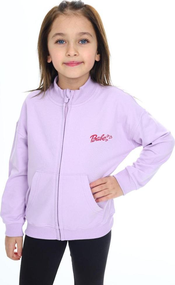 Toontoy Kız Çocuk Baskılı Hırka - Image 1