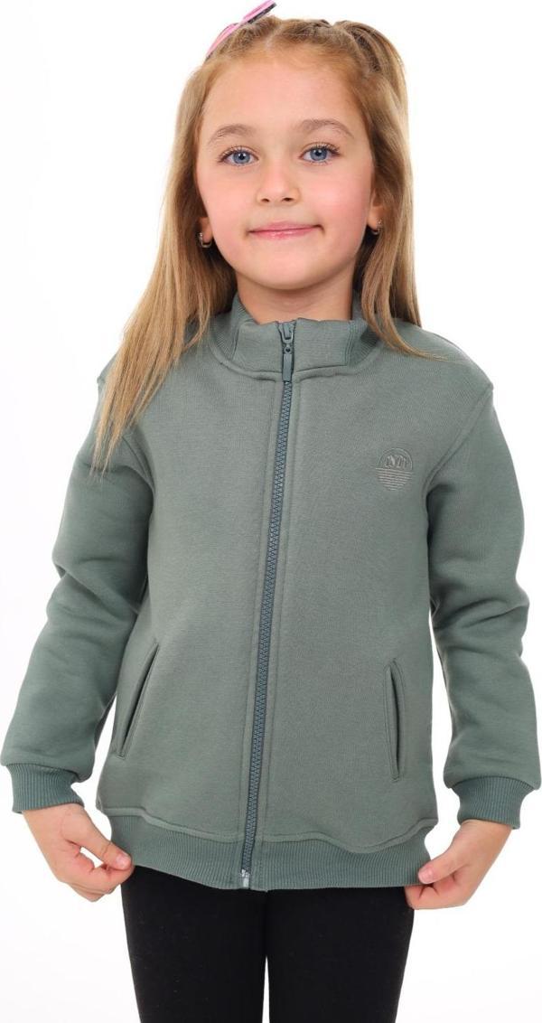 Toontoy Kız Çocuk Nakışlı Hırka - Image 1