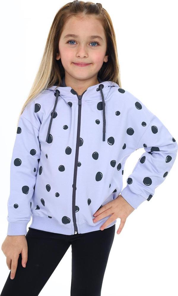 Toontoy Kız Çocuk Baskılı Hırka - Image 1