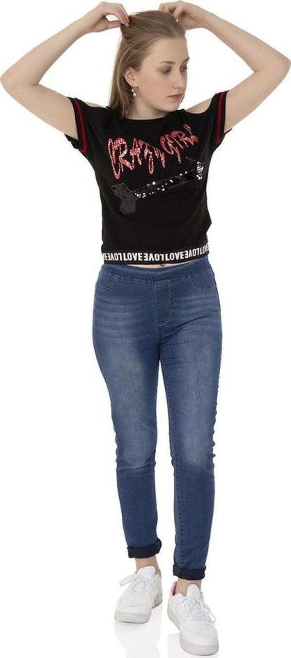 Toontoy  Kız Çocuk T-Shirt Crazy Gırl Baskılı - Image 1