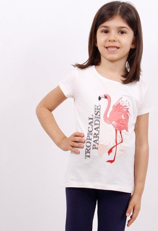 Kız Çocuk Tişört Flamingo Baskılı - Image 1
