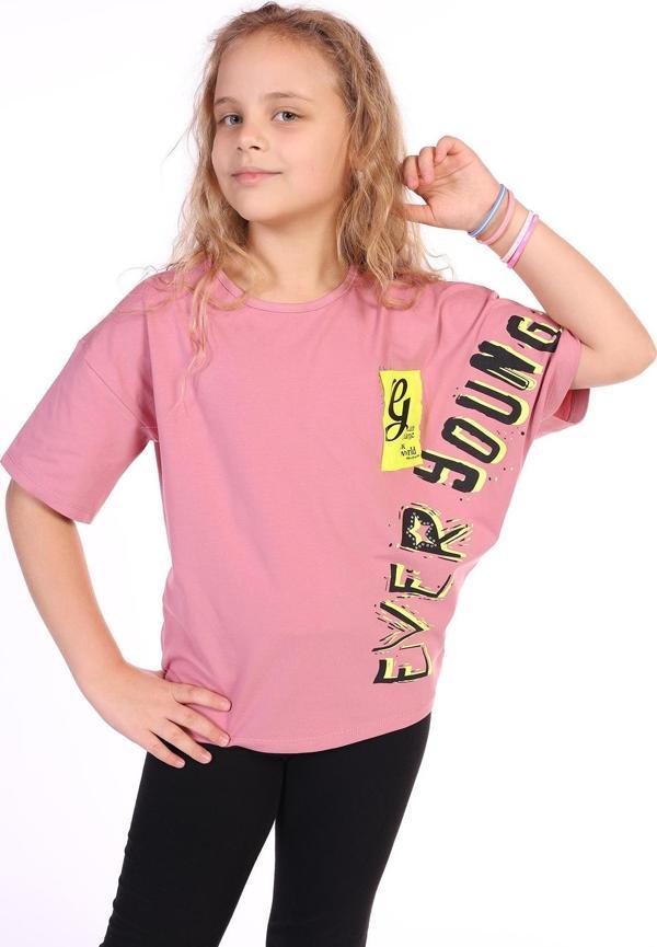 Toontoy Kız Çocuk Ever Young Baskılı Tişört - Image 1