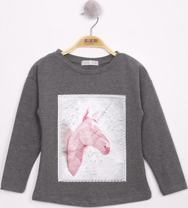 Toontoy Kız Çocuk Boynuzlu T-Shirt - Image 1
