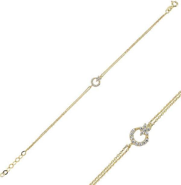 ALTIN AY YILDIZ BİLEKLİK Gramı :2,5 - Image 1