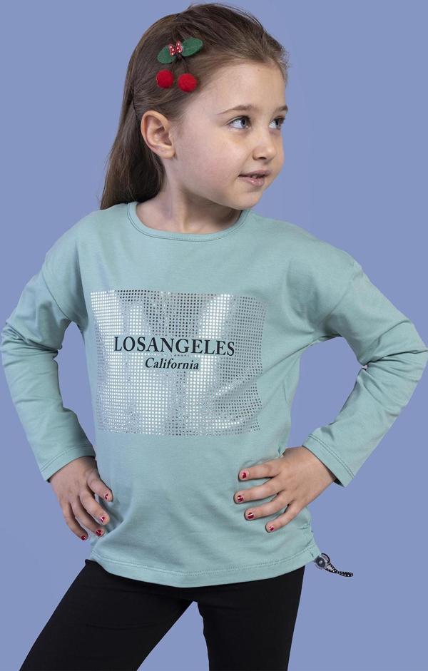 Toontoy Kız Çocuk Baskılı Tişört - Image 1