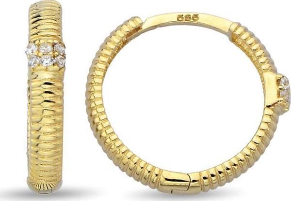 Altın Halka Küpe 1,85 Gram - Image 1