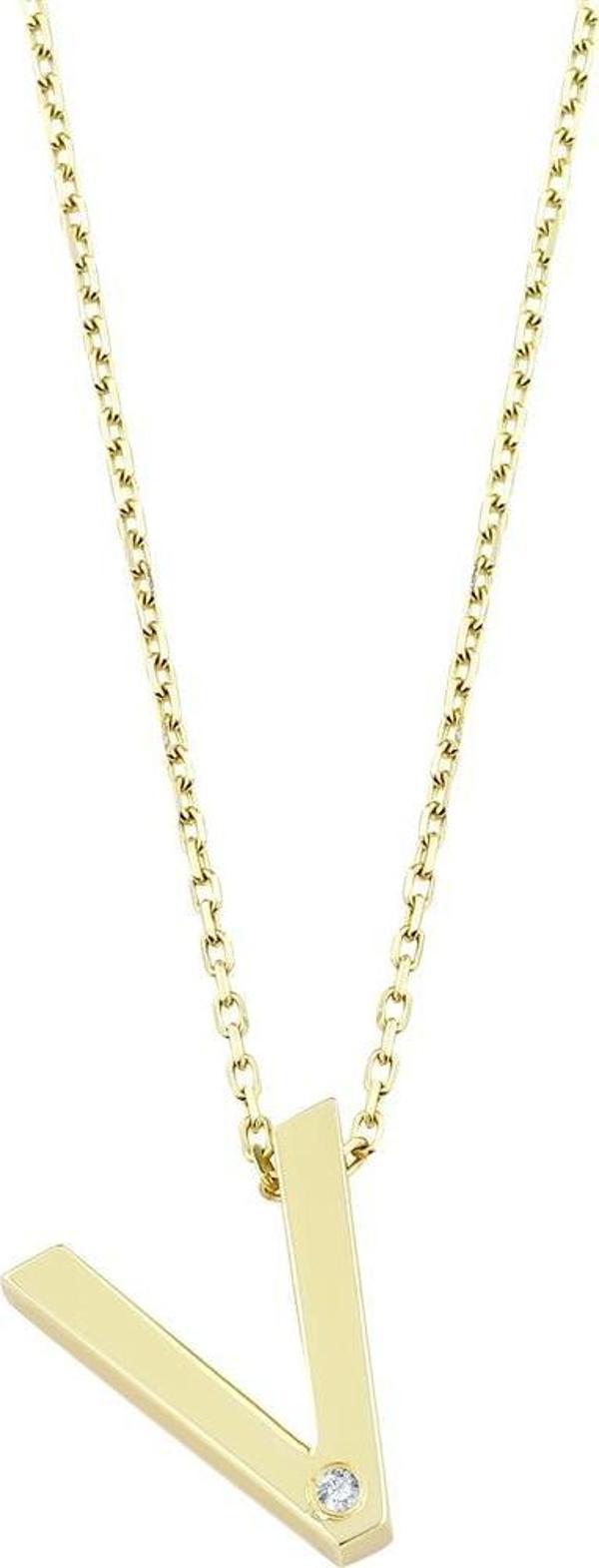 Altın V Harf Kolye 1,95 Gram - Image 1