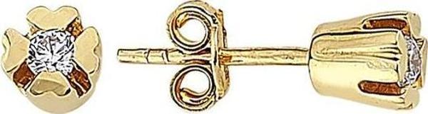 Altın Tektaş Küpe 1,63 Gram - Image 1