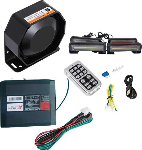 17 çakar fonksiyonlu 300w siren 4 çakarlı kırmızı-mavi-beyaz / SSSR55 - Image 1