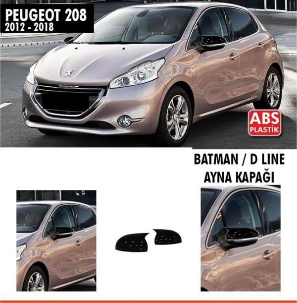 208 Batman Ayna Kapağı Piano Black / 2021 Sonrası - Image 1