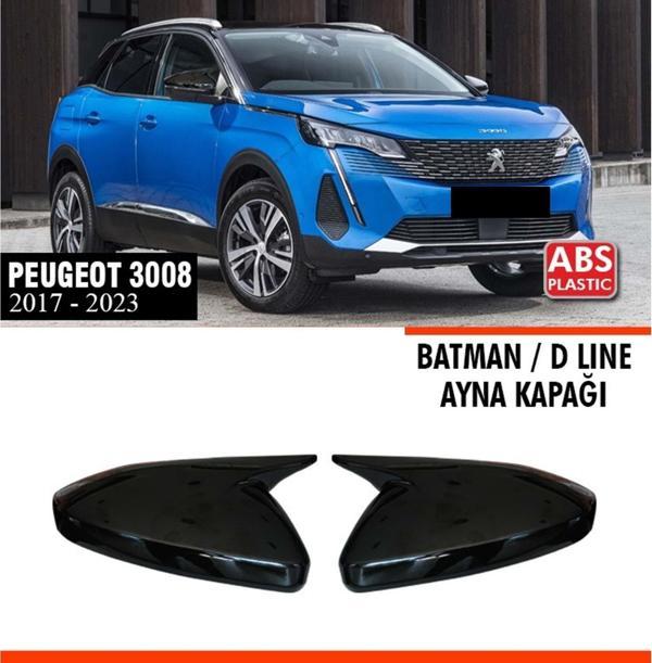 3008 Batman Ayna Kapağı Piano Black / 2017 Sonrası - Image 1