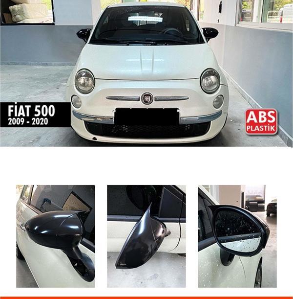 500 Batman Ayna Kapağı Piano Black / 2014 sonrası - Image 1