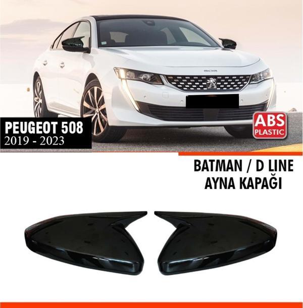 508 Batman Ayna Kapağı Piano Black / 2019-2023 - Image 1
