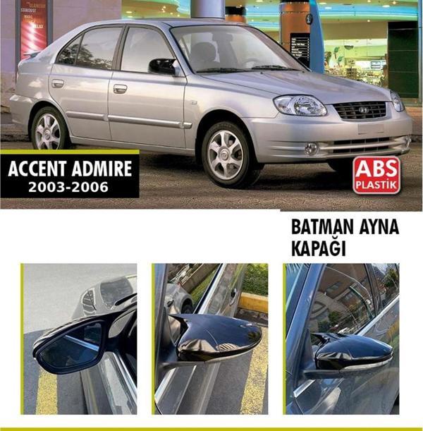 Accent Admire Batman Ayna Kapağı Piano Black / 2003 - 2006 - Image 1