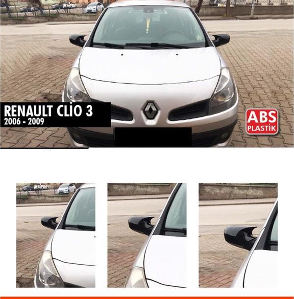 Clio 3 Batman Ayna Kapağı Piano Black / 2006-2009 - Image 1