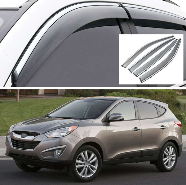 Hyundai Ix35 Uyumlu 2010 Sonrası Kromlu Cam Rüzgarlığı İthal - Image 1