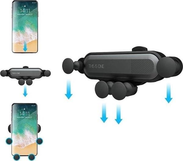 Çok yönlü telefon tutacağı Siyah - Image 1