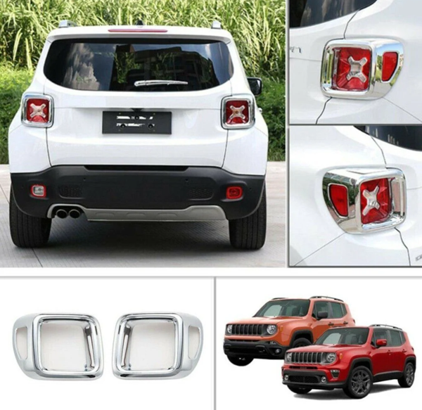 Jeep Renegade Uyumlu Stop Çerçevesi ABS (Plastik ) Krom 2014-2017 - Image 1