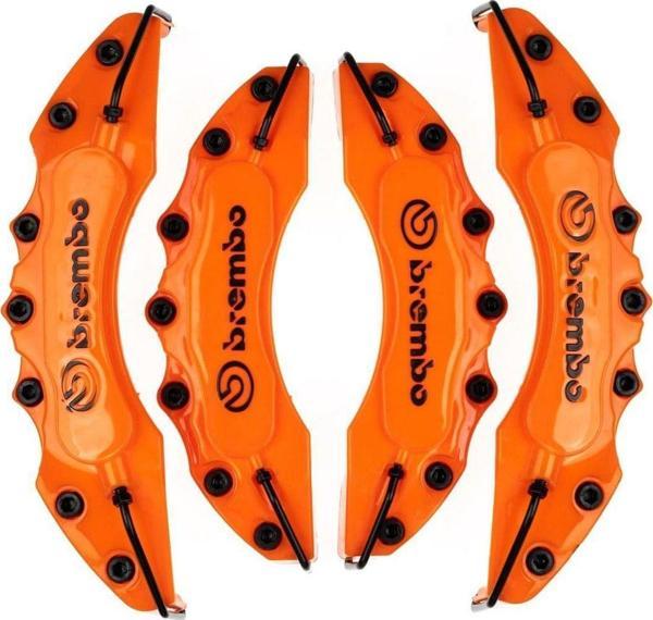 Opel Corsa Uyumlu Brembo Turuncu Kaliper Kapağı 4 Parça Ön Arka Set - Image 1