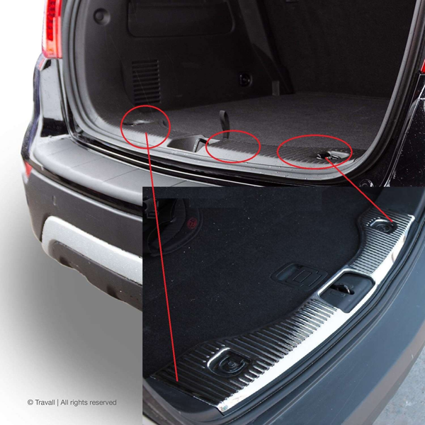 Opel Mokka Uyumlu 2012 2020 Arka Tampon Eşiği Krom  - Image 1