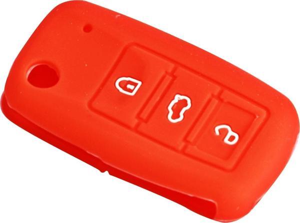 Space Silikon Anahtar Kabı- Volkswagen/Jetta Kırmızı / SYPD52-1 - Image 1