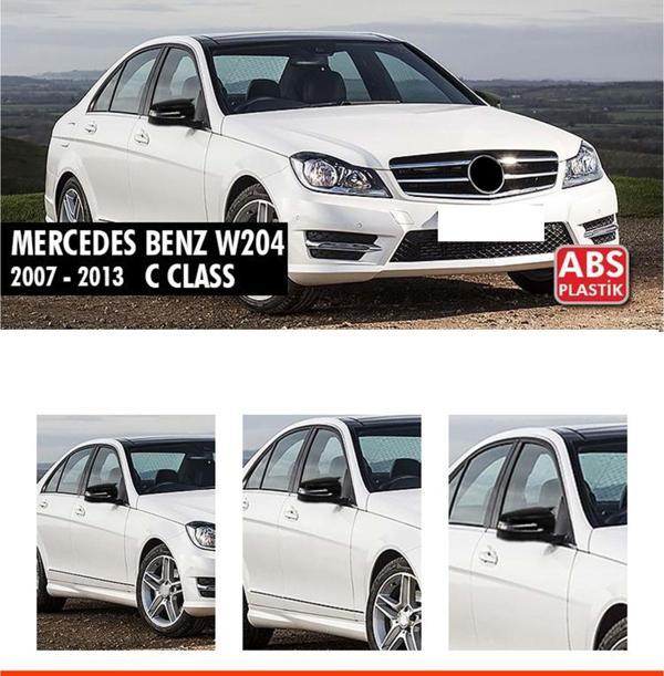 W204 Batman Ayna Kapağı Piano Black / 2007-2014 - Image 1