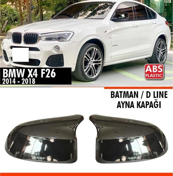 X4 F26 Batman Ayna Kapağı Piano Black / 2014 - 2018 - Image 1