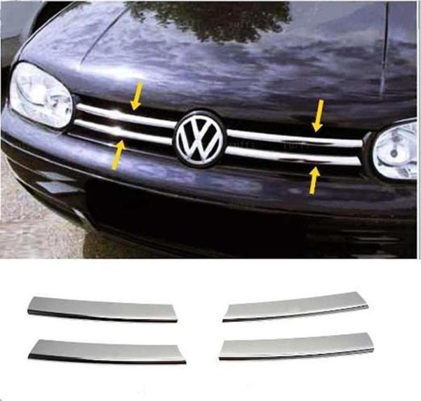 Volkswagen Golf Uyumlu 4 Ön Panjur Krom  - Image 1