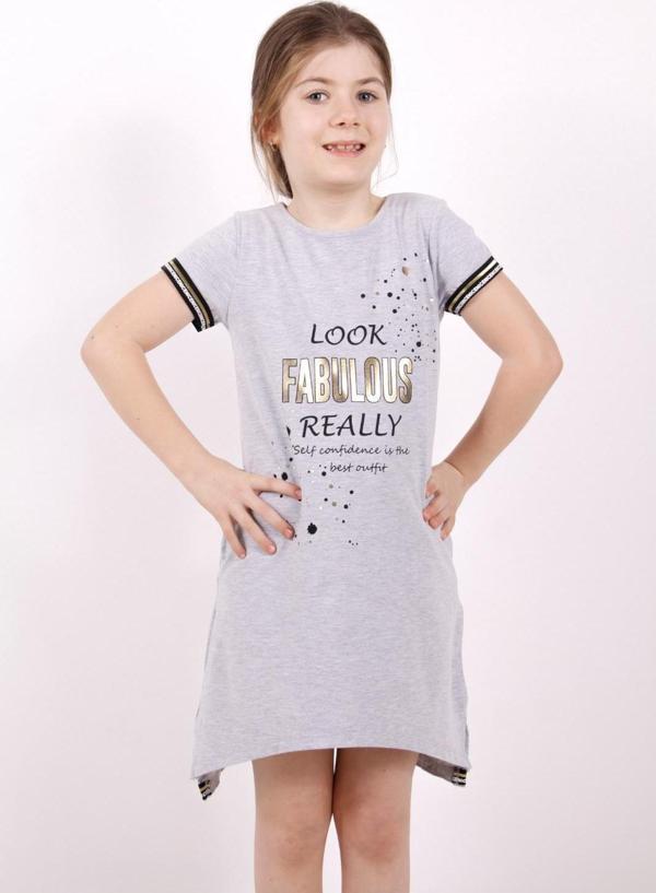 Toontoy Kız Çocuk Fabulous Baskılı Elbise - Image 1