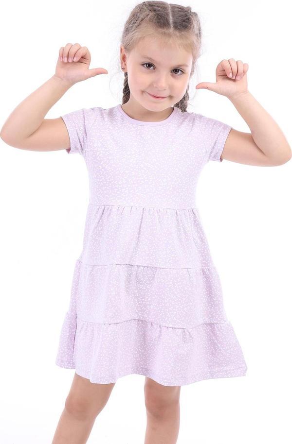 Toontoy Kız Çocuk Baskılı Elbise - Image 1