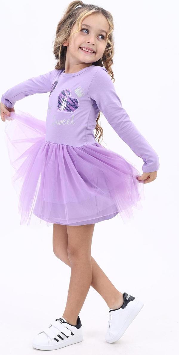 Toontoy Kız Çocuk Baskılı Elbise - Image 1