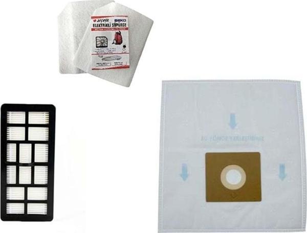 Arçelik S 4240 Elektrikli Süpürge Sentetik Toz Torbası Hepa Filtre Sünger Filtresi Orjinal - Image 1