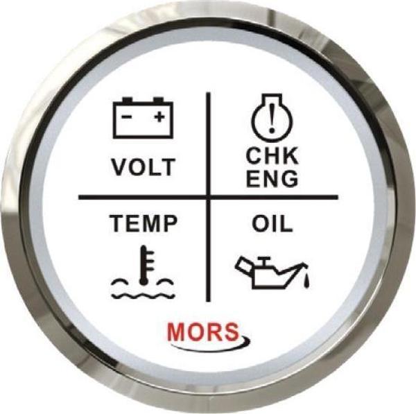 Mors Alarm Seti Göstergesi 4'Lü 12-24 Volt Beyaz - Image 1