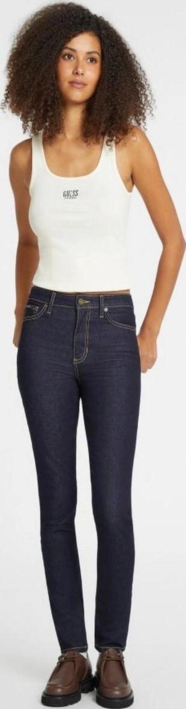 GUESS JEANS Kadın Yüksek Bel Skinny Denim Pantolon - Image 1