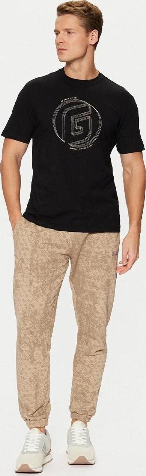 Guess Erkek Siyah Logolu T-Shirt - Image 1