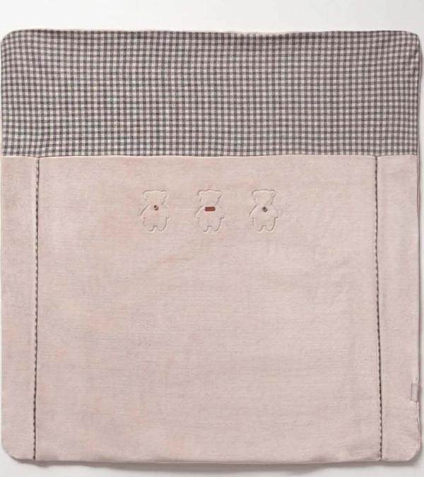 Cassiope Ekose Ayıcıklı Bebek Battaniyesi 90x85 cm 432144 - Image 1
