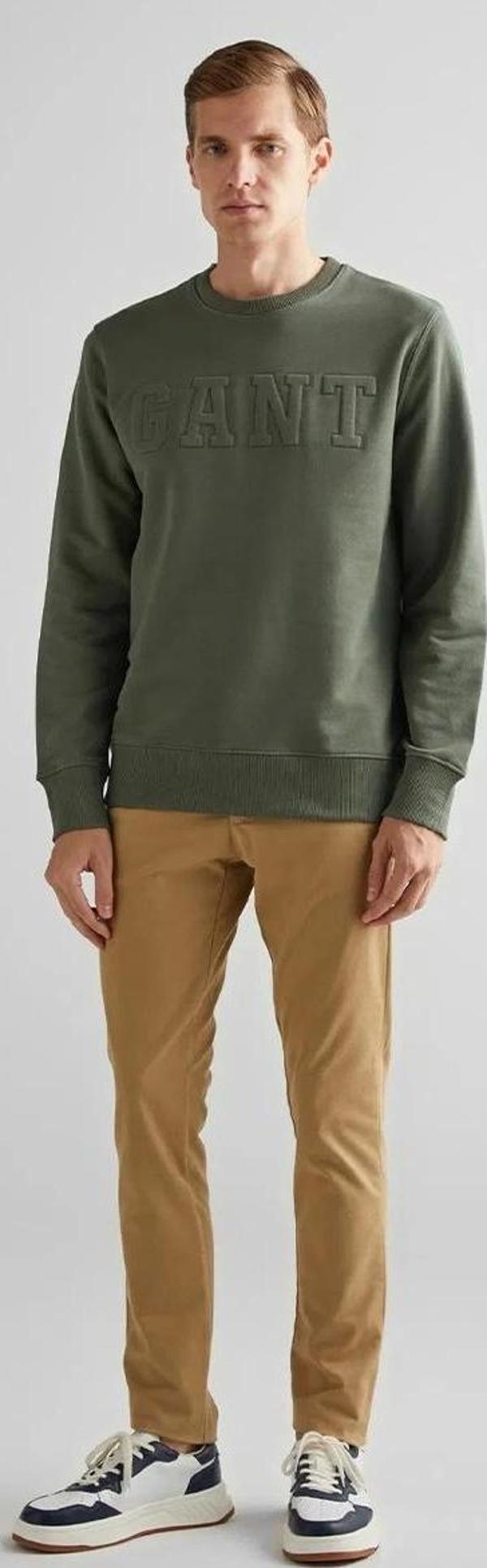 Gant Erkek Yeşil Regular Fit Sweatshirt - Image 1