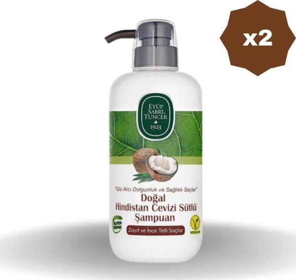 Eyüp Sabri Tuncerhindistan Cevizli Şampuan 600 Ml - (2 Adet) - Image 1