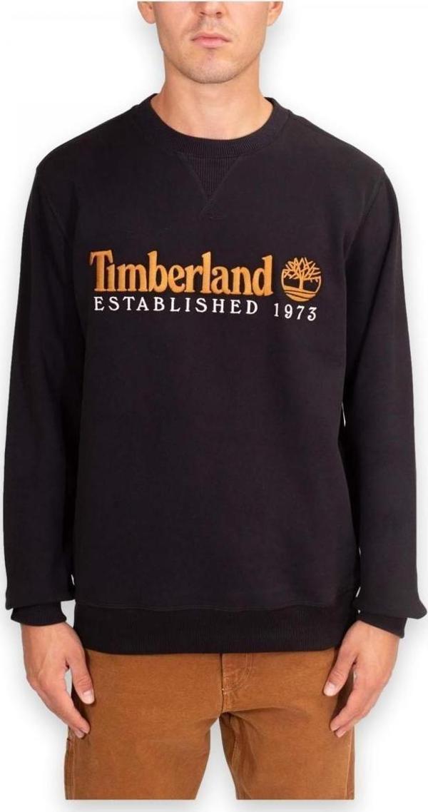 Timberland Tb0A27Hc Wwes Crew Neck Sweat Rglr Siyah Erkek Sweatshirt - Image 1