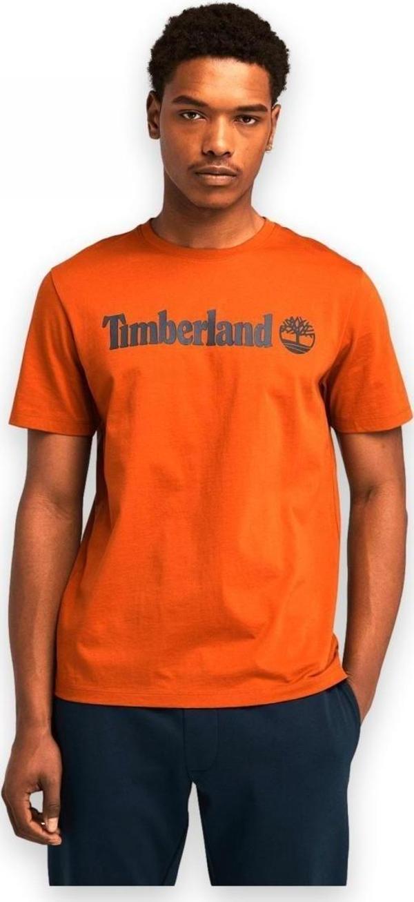 Timberland Tb0A5Upq Linear Logo Sleeve Erkek T-Shirt - Image 1